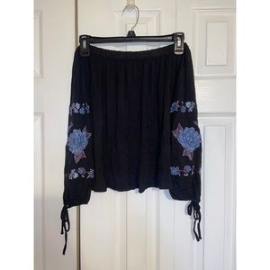 Floral off the shoulder